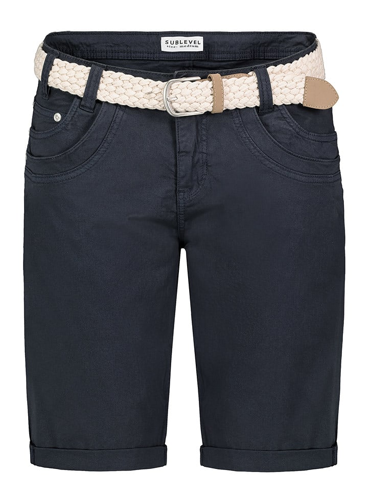Sublevel Bermudy w kolorze granatowym rozmiar: M