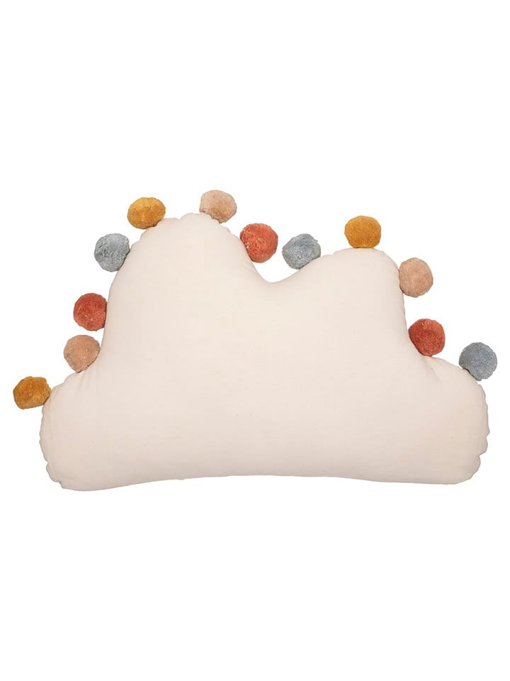 WellHome for Kids Poduszka "Pompons" w kolorze kremowym ze wzorem - 30 x 50 cm rozmiar: onesize