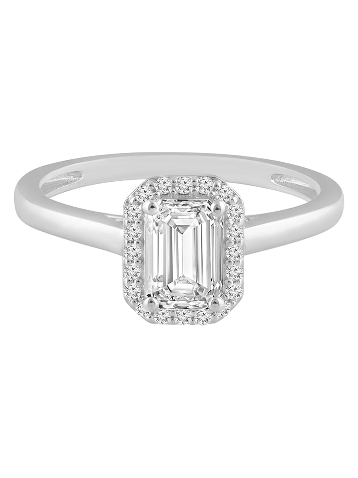 Diamonds lab grown Złoty pierścionek z diamentami rozmiar: 54