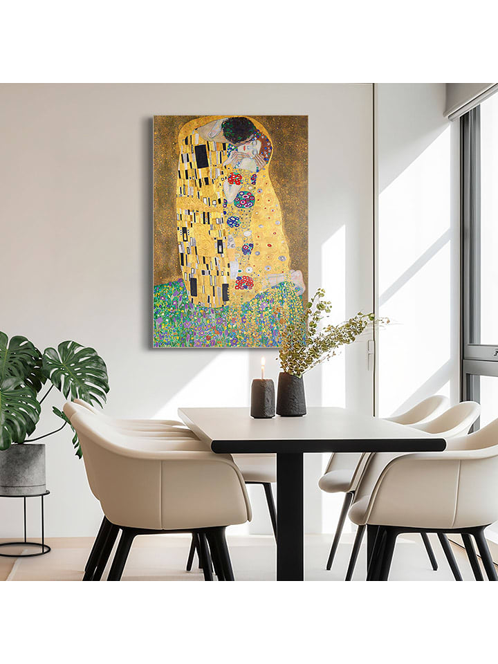 Orangewallz Druk artystyczny "Gustav Klimt - the kiss" rozmiar: 60x90 cm