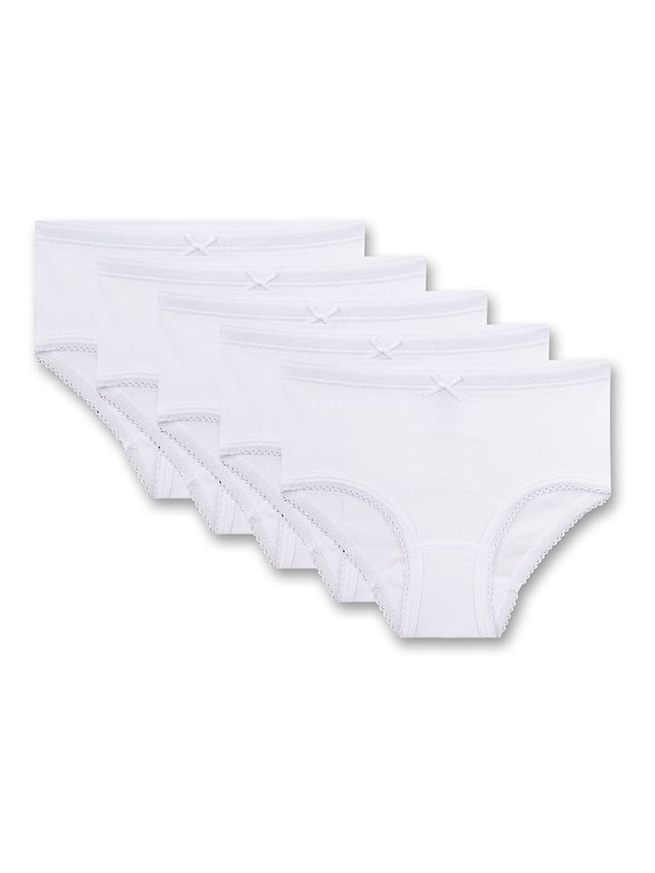 Sanetta Majtki (5 par) w kolorze białym rozmiar: 116