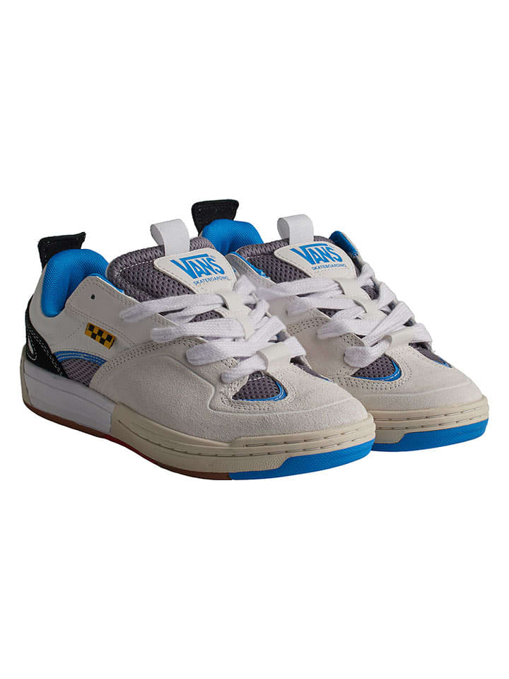 Vans Skórzane sneakersy "Mixxa" w kolorze szaro-niebieskim rozmiar: 44,5