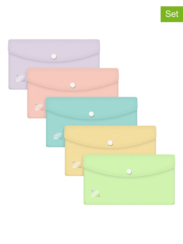 Oxford Teczki (5 szt.) w różnych kolorach - DIN.lang rozmiar: onesize