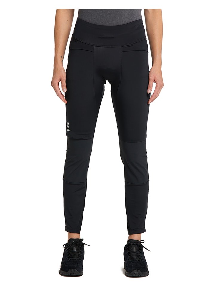 Haglöfs Legginsy funkcyjne "Luna" w kolorze czarnym rozmiar: L