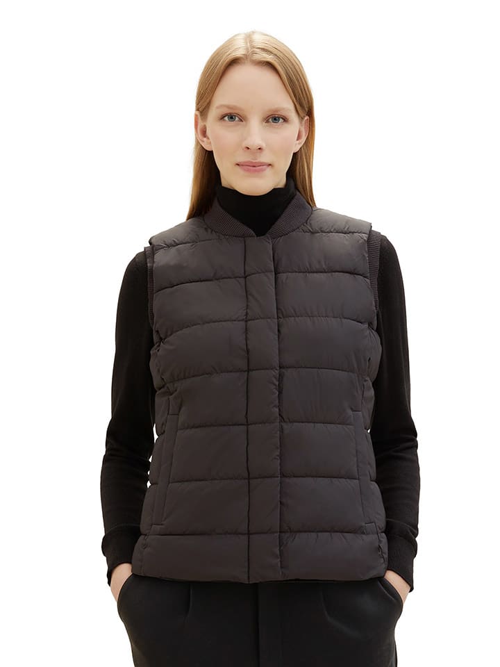 Tom Tailor Kamizelka pikowana w kolorze brązowym rozmiar: M