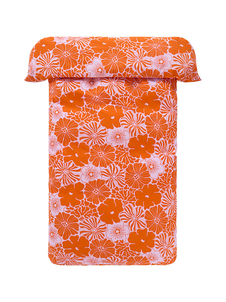 Jotex Poszwa "Anna" w kolorze pomarańczowym na kołdrę rozmiar: 200x220 cm