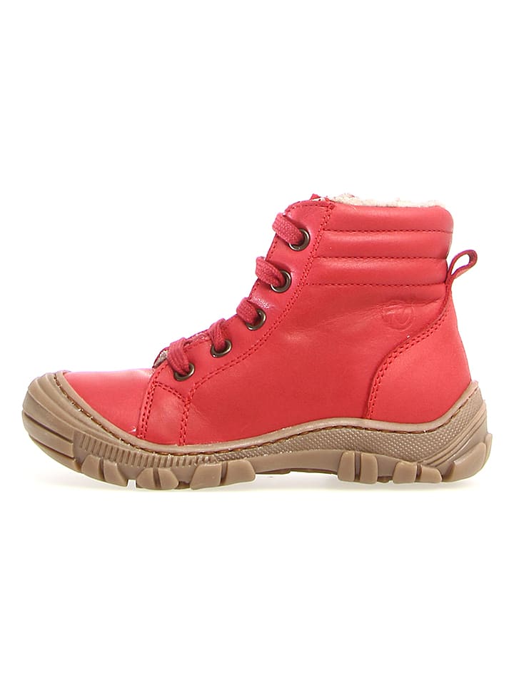 Naturino Skórzane botki "Radar" w kolorze czerwonym rozmiar: 31