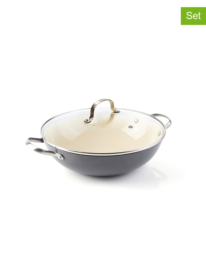 Sauter 2-częściowy zestaw w kolorze szarym - Ø 30 cm rozmiar: onesize