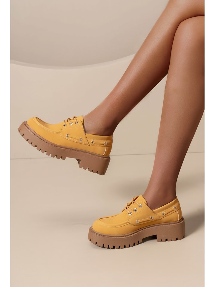 C'M Trzewiki w kolorze żółtym rozmiar: 38