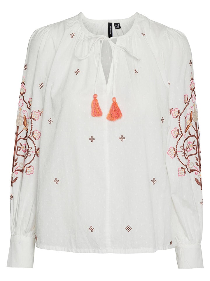 Vero Moda Bluzka w kolorze białym rozmiar: S