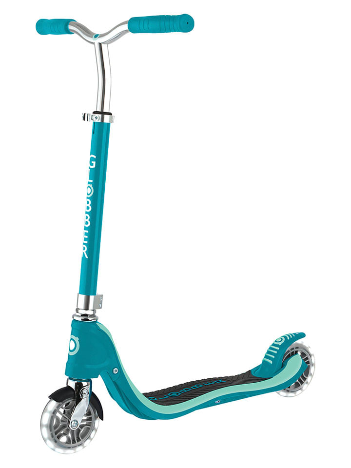 GLOBBER Hulajnoga "Flow 125 Lights" w kolorze turkusowym ze świecącymi kołami - 5+ rozmiar: onesize