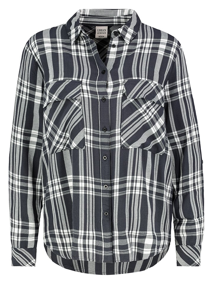 Urban Surface Bluzka w kolorze biało-antracytowym rozmiar: M