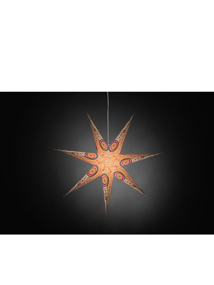 Konstsmide Dekoracyjna lampa w kolorze białym ze wzorem - wys. 78 cm rozmiar: onesize