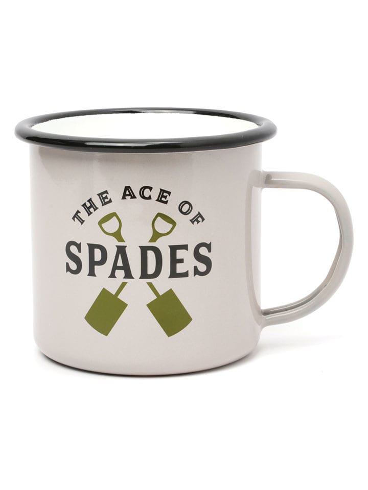 Gentlemen's Hardware Kubek kempingowy "Ace of Spades" w kolorze kremowym - 500 ml rozmiar: onesize