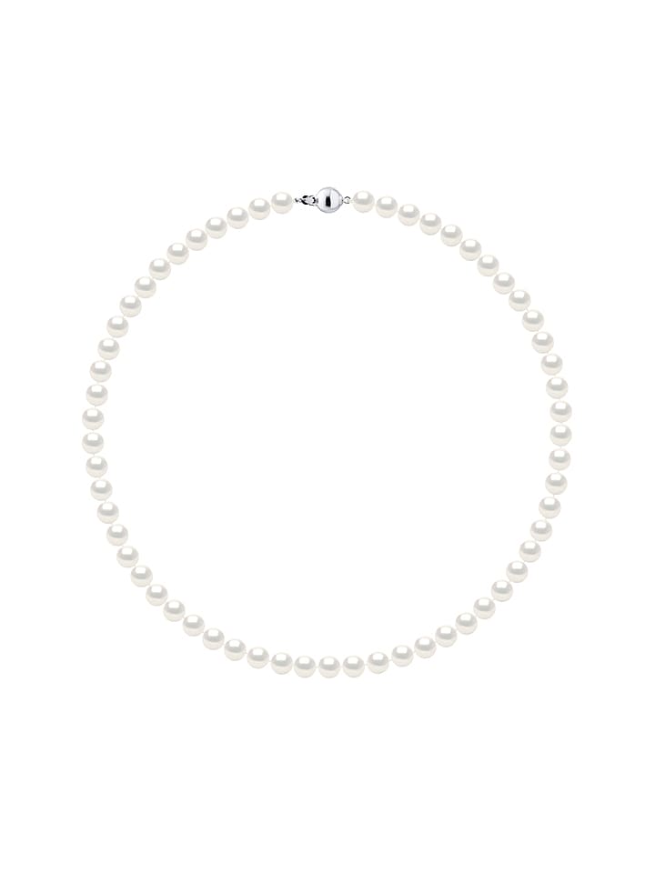 Mitzuko Naszyjnik perłowy w kolorze białym - dł. 42 cm rozmiar: onesize