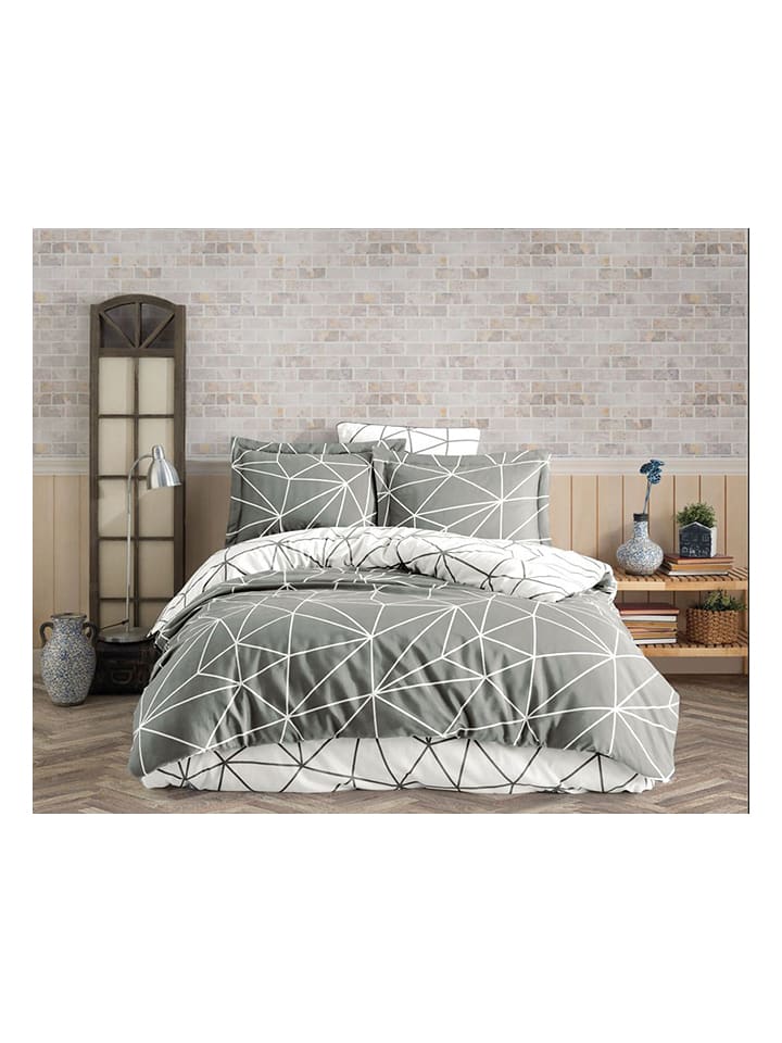 Elizabed Komplet pościeli renforcé w kolorze szarym rozmiar: 200x200 cm