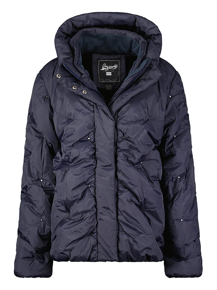 Geographical Norway Kurtka zimowa "Berola" w kolorze granatowym rozmiar: S