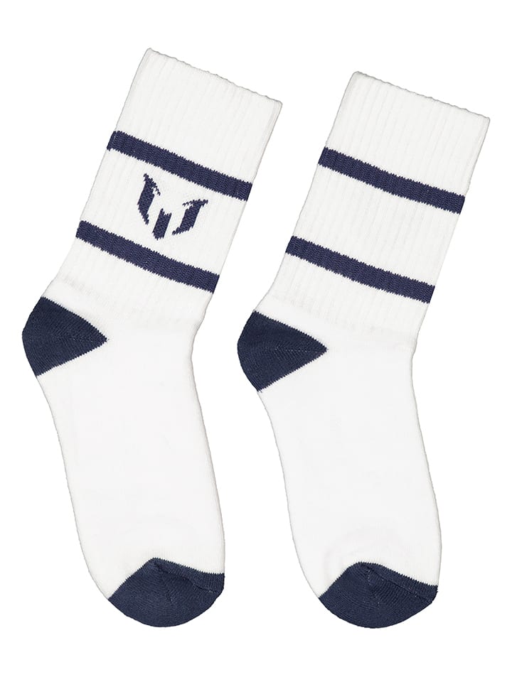 Messi Skarpety w kolorze biało-granatowym rozmiar: 23-26