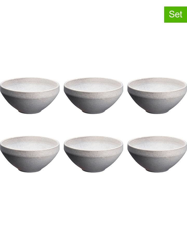 Björn Miski (6 szt.) "Stone" w kolorze szarym - Ø 17,7 cm rozmiar: onesize