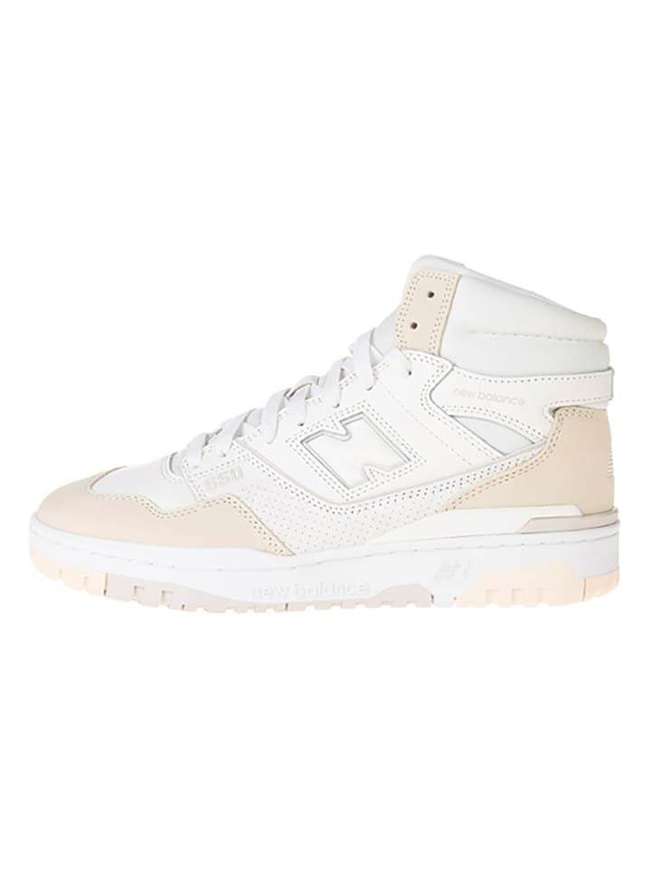 New Balance Skórzane sneakersy "650" w kolorze biało-beżowym rozmiar: 44,5