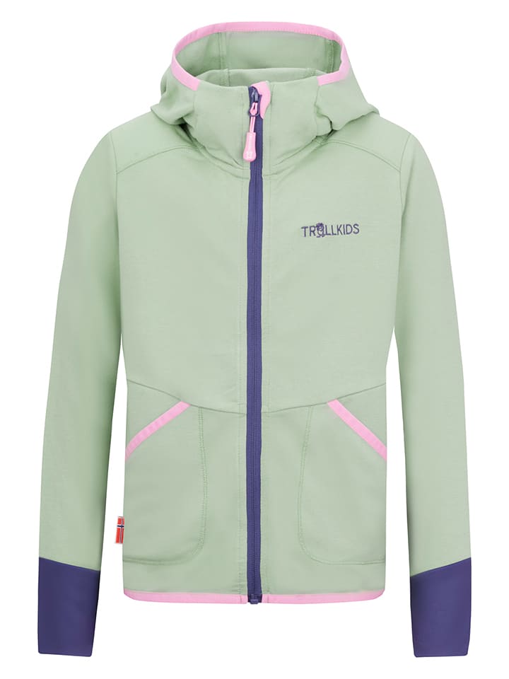 Trollkids Kurtka polarowa "Saltfjord" w kolorze zielonym rozmiar: 152