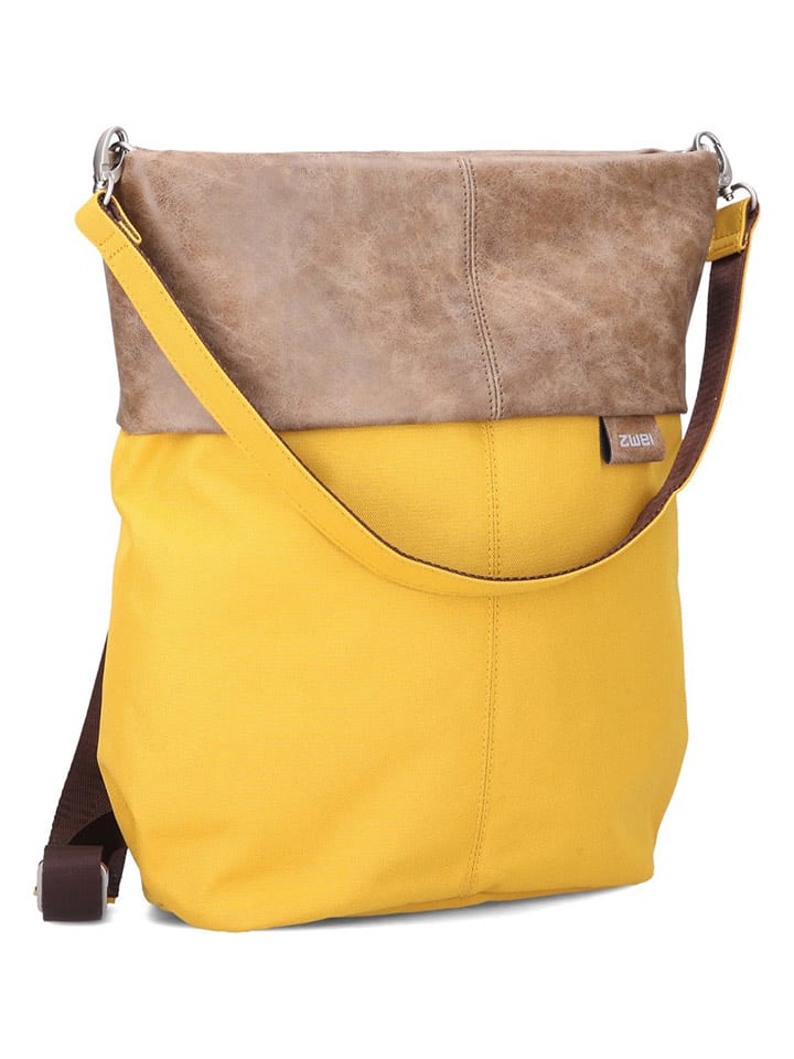 Zwei Torebka "Olli OR12" w kolorze żółto-jasnobrązowym - 33 x 34 x 14 cm rozmiar: onesize