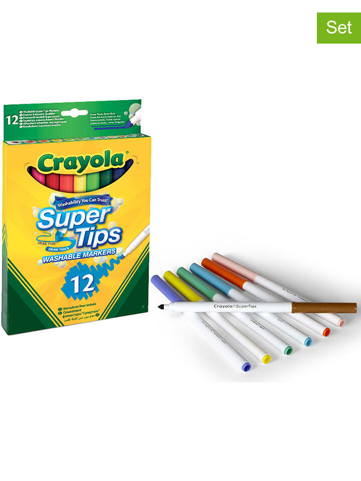 Crayola Flamastry (12 szt.) - 3+ rozmiar: onesize