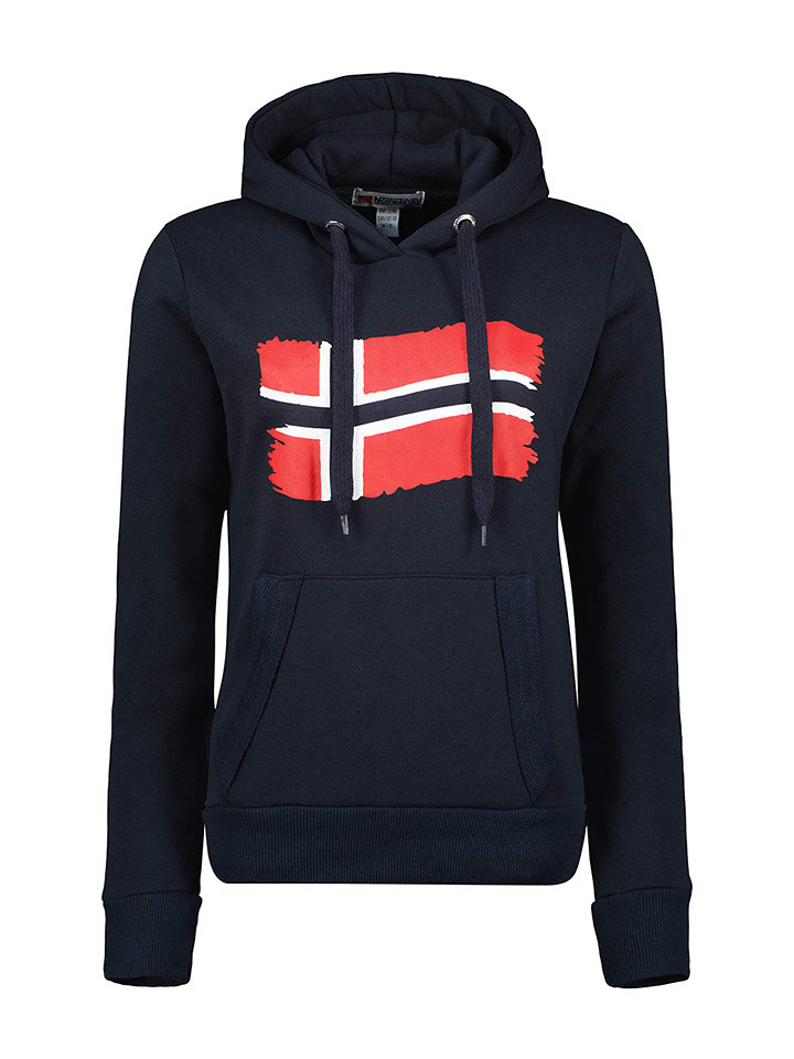 Geographical Norway Bluza "Florence" w kolorze granatowym rozmiar: L