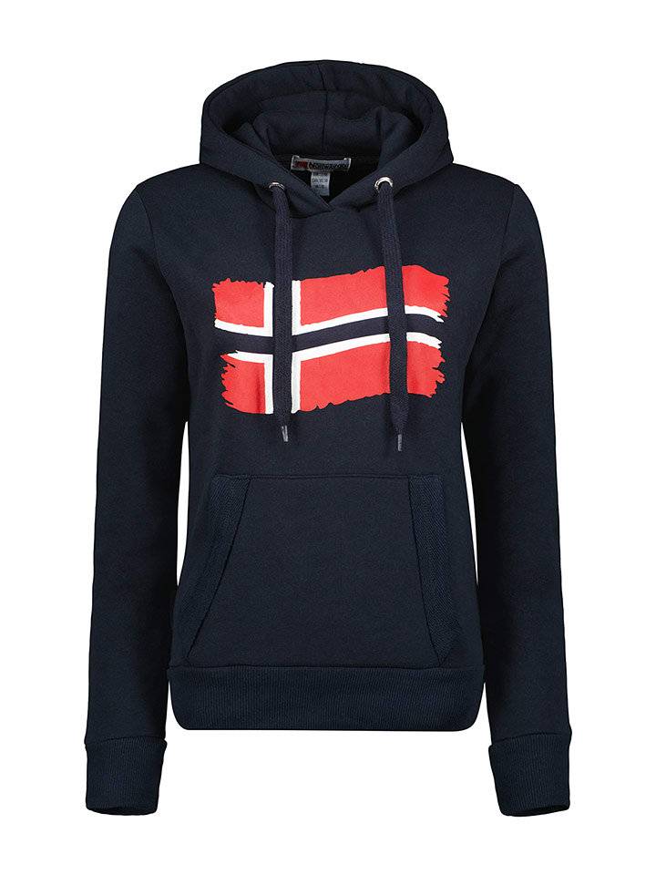 Geographical Norway Bluza "Florence" w kolorze granatowym rozmiar: L