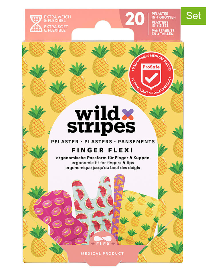 Wild Stripes Plastry na palce (4 x 20 szt.) rozmiar: onesize