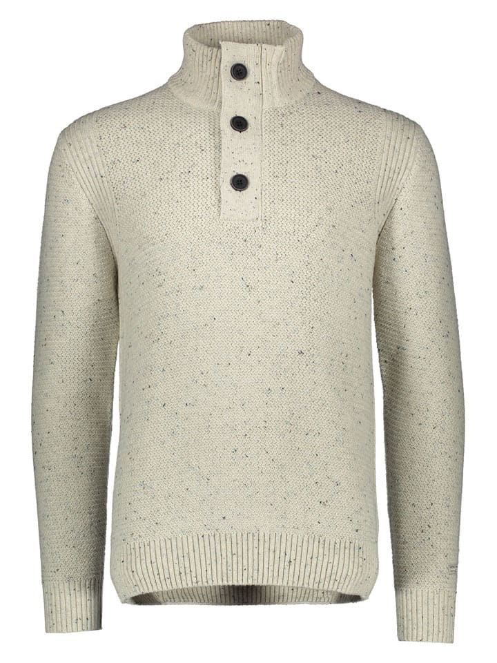 Petrol Industries Sweter w kolorze beżowym rozmiar: 3XL