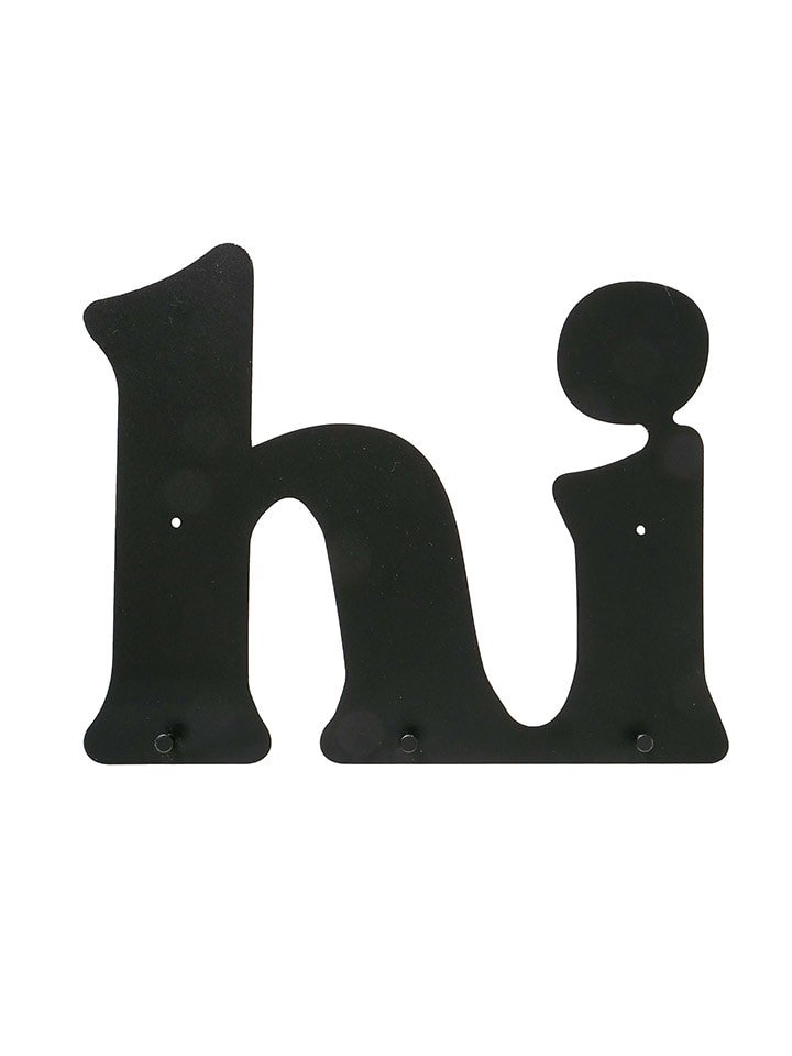 Boltze Wieszak "Hi" w kolorze czarnym - 38 x 30 x 2 cm rozmiar: onesize