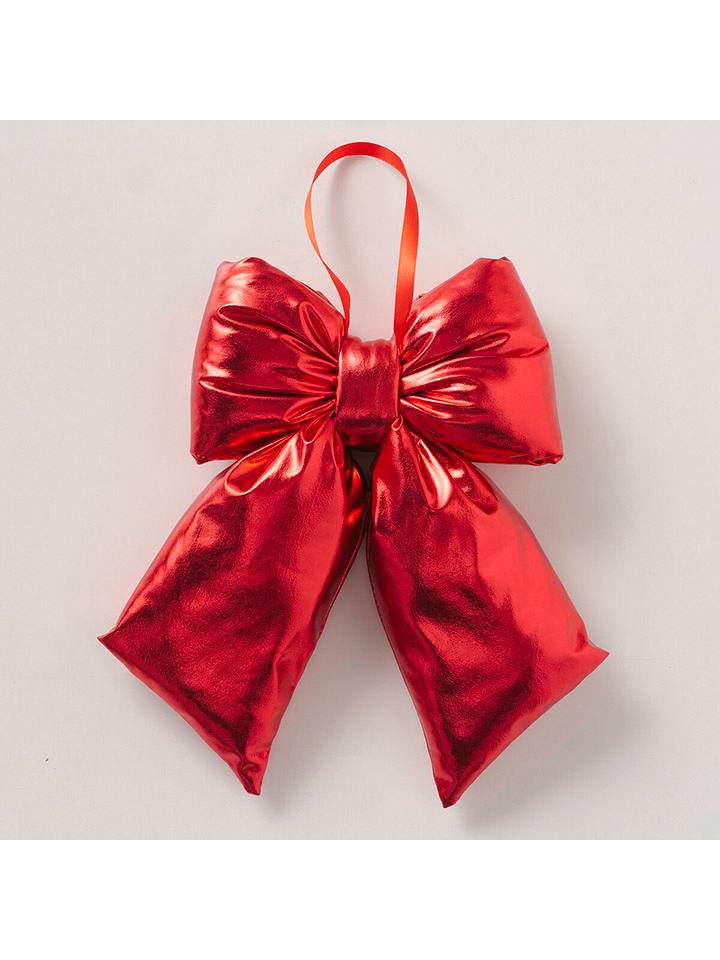 Boltze Zawieszka dekoracyjna "Bowy" w kolorze czerwonym - wys. 6,5 cm rozmiar: onesize