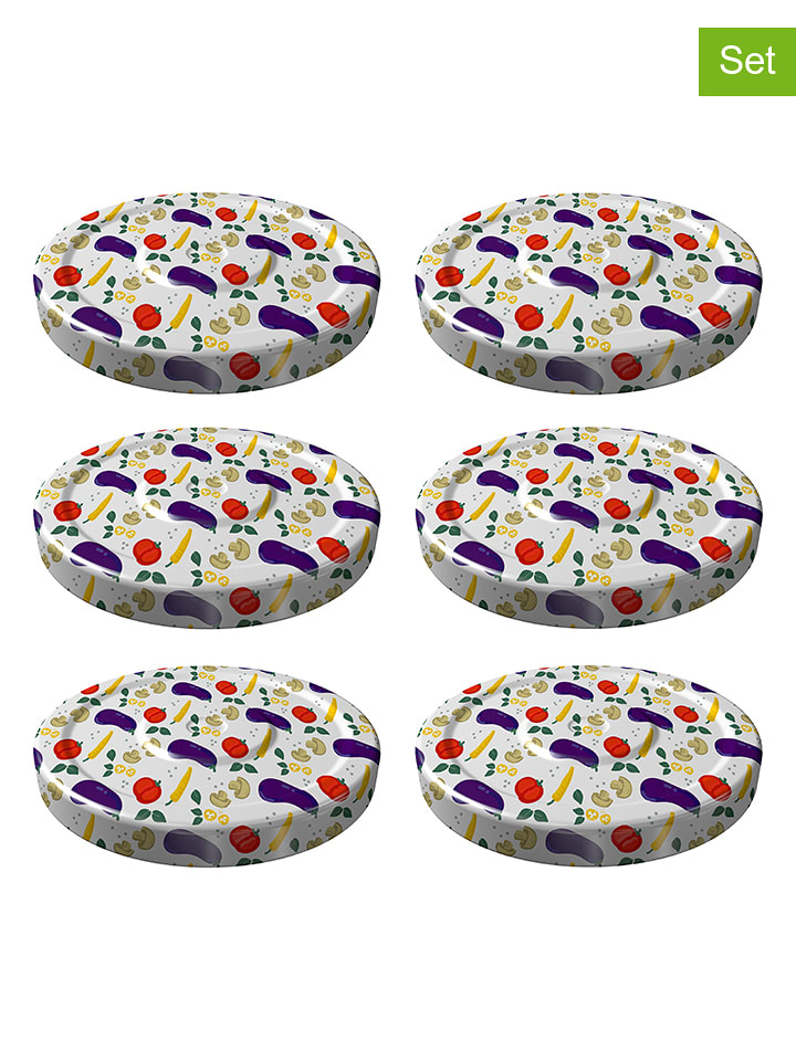 Dr. Oetker Zakrętki (6 szt.) ze wzorem - Ø 8,5 cm rozmiar: onesize