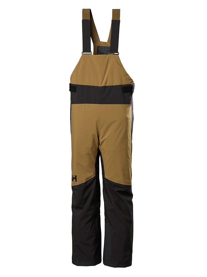 Helly Hansen Spodnie narciarskie "Stellar Bib" w kolorze czarno-oliwkowym rozmiar: 134