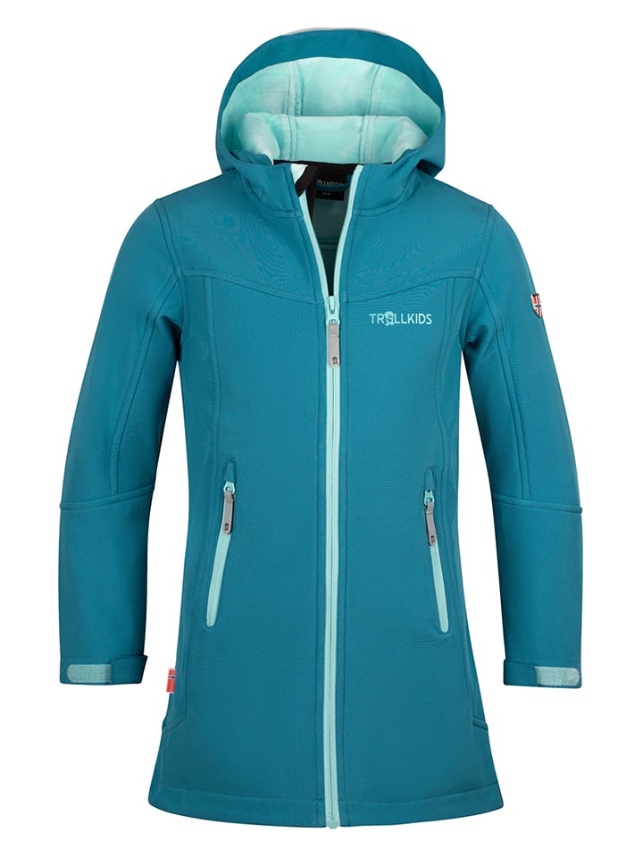 Trollkids Płaszcz softshellowy "Lillesand" w kolorze niebieskim rozmiar: 152