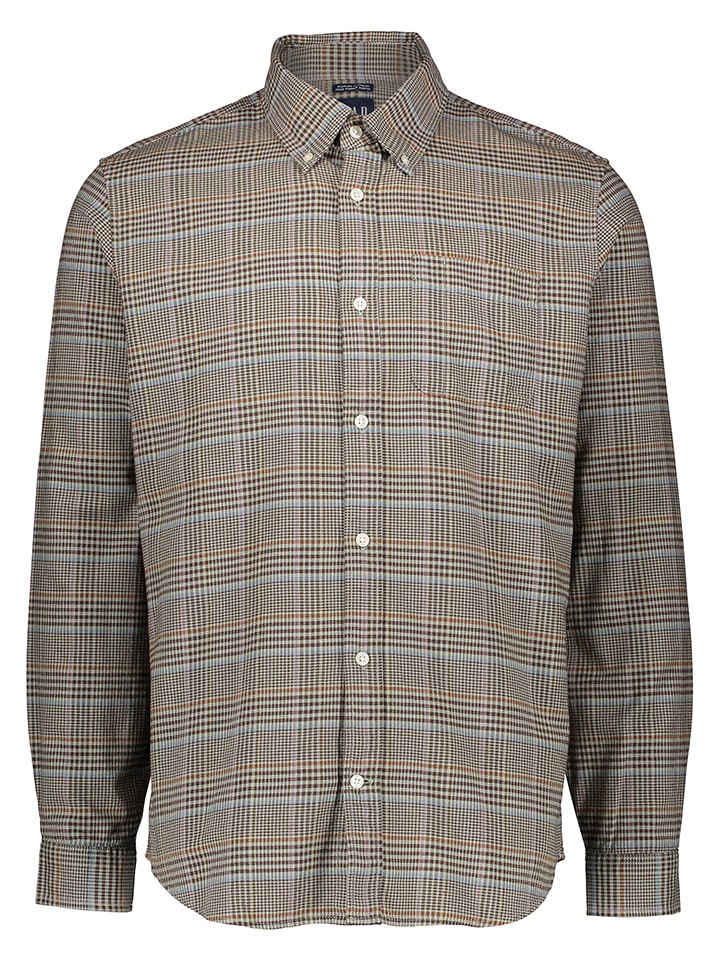 GAP Koszula w kolorze czarno-karmelowym rozmiar: L