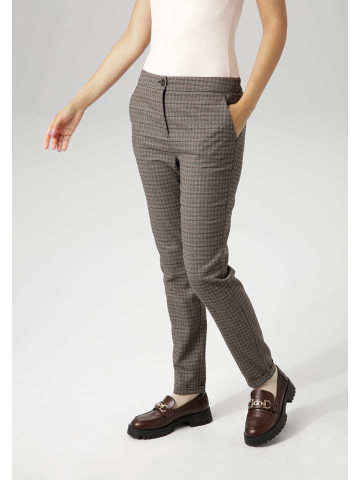 Aniston Spodnie chino w kolorze szarym rozmiar: 42