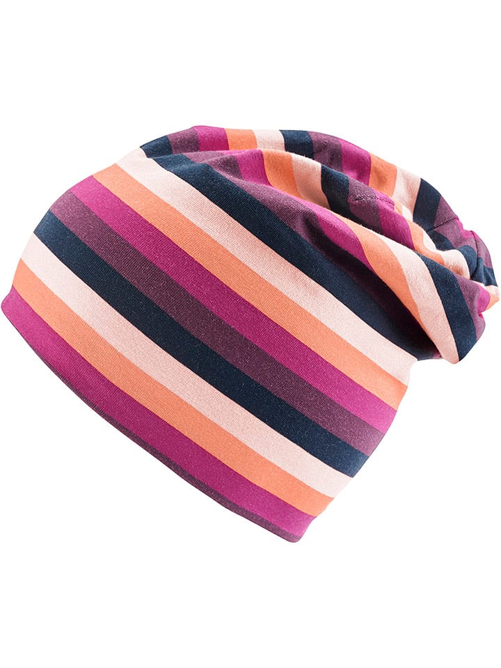 JAKO-O Czapka beanie w kolorze różowym ze wzorem rozmiar: 46-48 cm