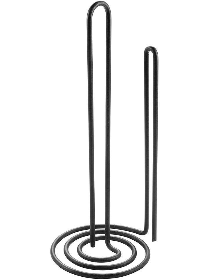 metaltex Uchwyt "My-Roll" w kolorze czarnym na ręcznik papierowy - wys. 32 x Ø 15 cm rozmiar: onesize