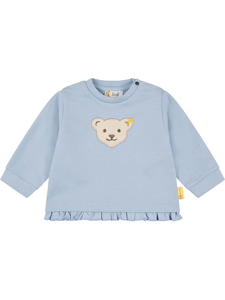 Steiff Bluza w kolorze błękitnym rozmiar: 68