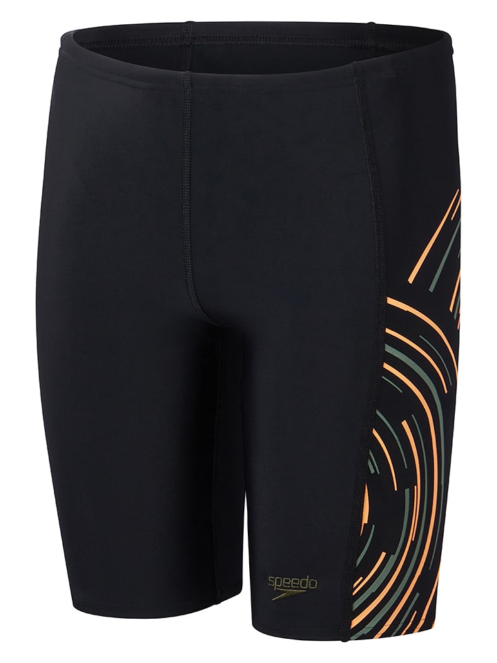 Speedo Kąpielówki "Jammer" w kolorze czarno-pomarańczowym rozmiar: 164