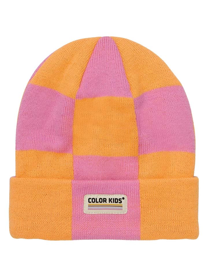 Color Kids Czapka w kolorze jasnoróżowo-pomarańczowym rozmiar: 54 cm