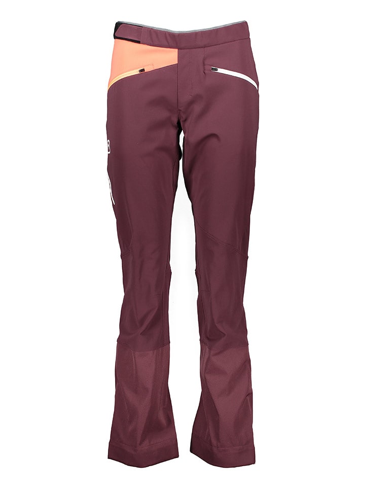 ORTOVOX Spodnie softshellowe "Col Becchei" w kolorze bordowym rozmiar: M