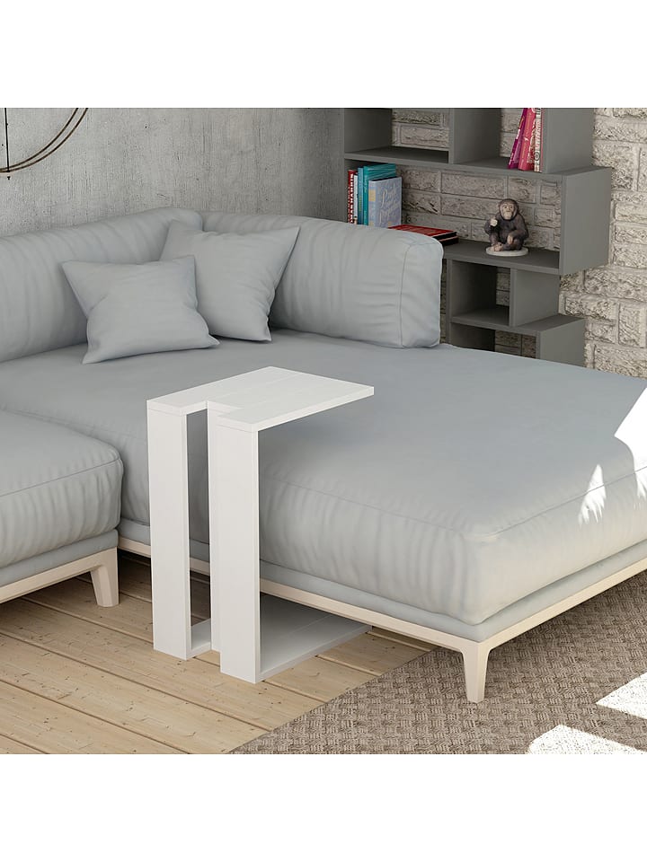 Scandinavia Concept Stolik "Muju" w kolorze białym - 40 x 57 x 30 cm rozmiar: onesize