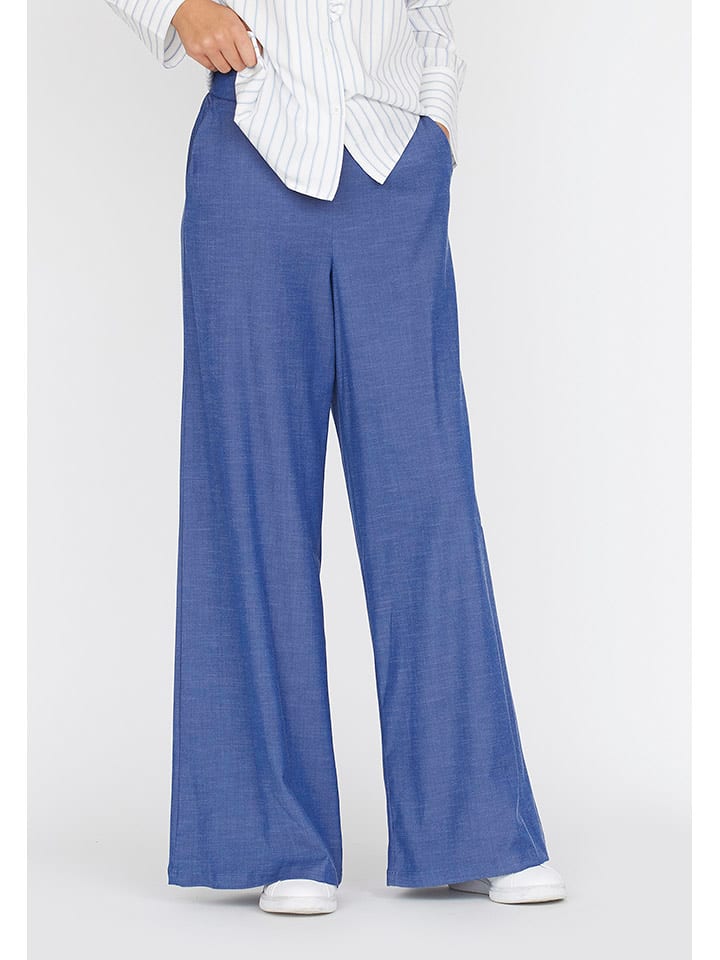 SisterS point Spodnie w kolorze niebieskim rozmiar: S