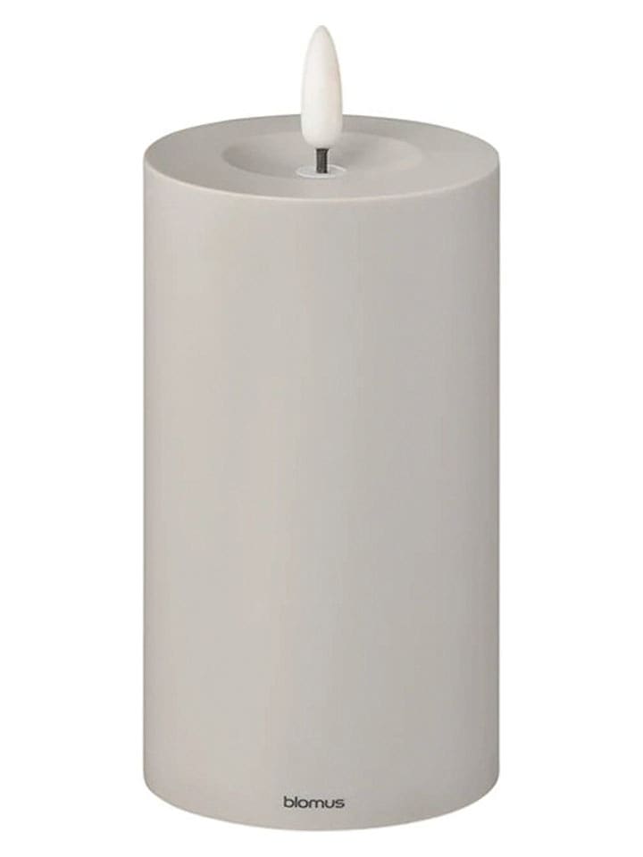 Blomus Świeca LED "Noca" w kolorze szarym - wys. 15 cm rozmiar: onesize