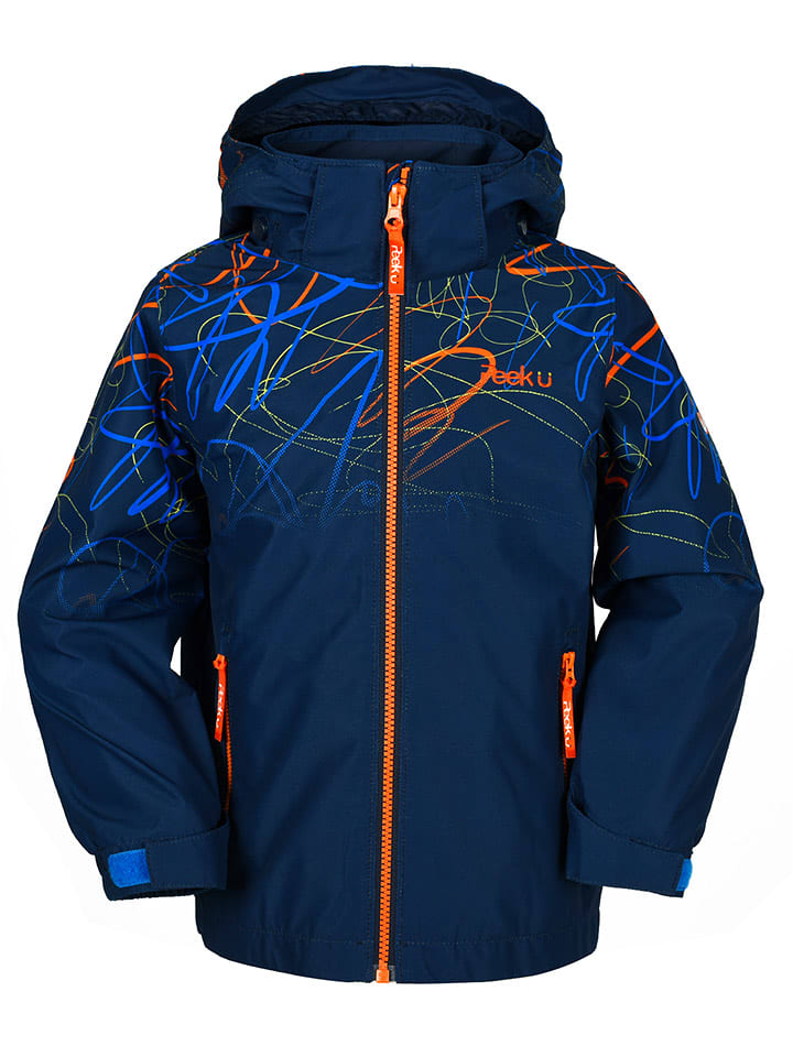 Peek U Kurtka przeciwdeszczowa "Lev" w kolorze granatowym rozmiar: 128