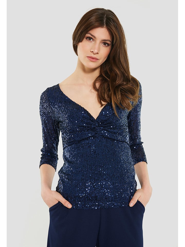 SWING Bluzka w kolorze granatowym rozmiar: 40
