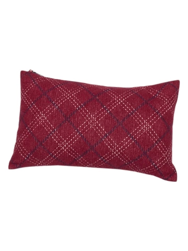 David Fussenegger Poszewka "Silvretta - Checkered" w kolorze czerwonym na poduszkę rozmiar: 50x30 cm